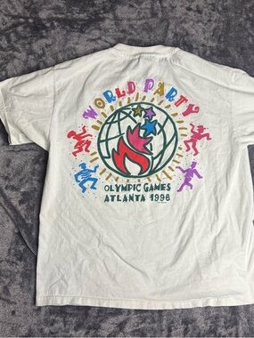 Vintage Olympic Games Atlanta 1996 graphic double sided t shirt